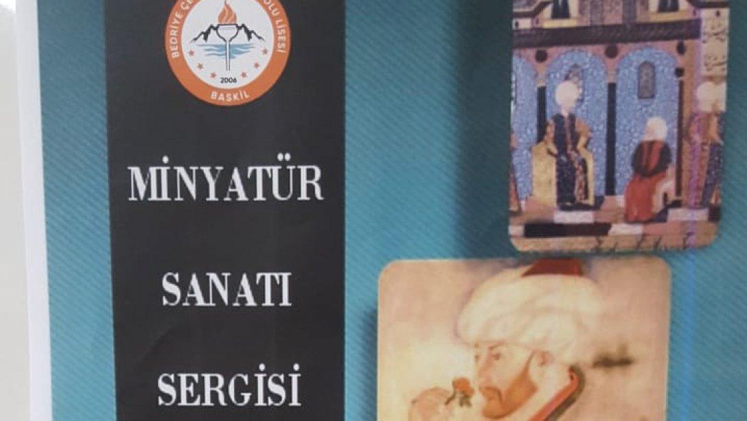İlçe Milli Eğitim Müdürümüz  Oktay KARAYIL Tarafından Kadıköy Bedriye Çetinkaya Anadolu Lisesinde Minyatür Sanat Sergisi  Açılışı Yapıldı.